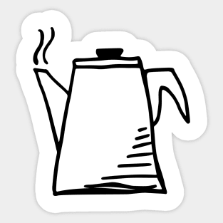 Retro Kettle Design Sticker